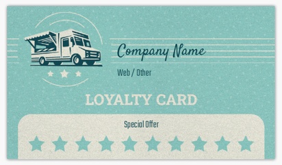 A loyalty card vintage blue cream design for Loyalty Cards
