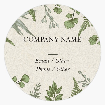 Design Preview for Design Gallery: Retail & Sales Product & Packaging Labels, Circle 1.5"  7.6 x 7.6 cm 