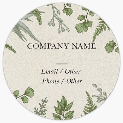 A fern botanicals cream gray design for General Party
