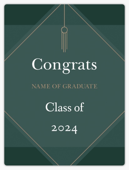 A grad tassel tassel gray design for Graduation Announcements