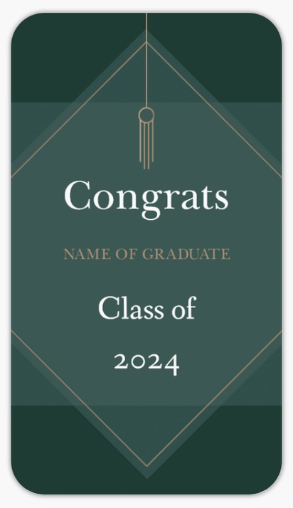 Design Preview for Graduation Sheet Stickers Templates, 2" x 3.5"