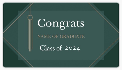 A eksamen gold tassel gray design for Graduation Announcements
