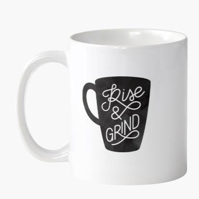 A coffee rise and grind black gray design for Modern & Simple
