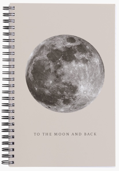 A to the moon and back moon phases gray design