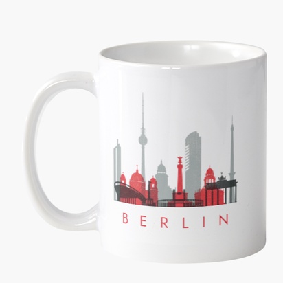 A travel berlin skyline gray red design for Theme