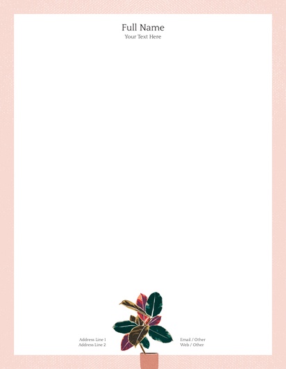 Design Preview for Design Gallery: Florists Notepads, 8.5" x 11"
