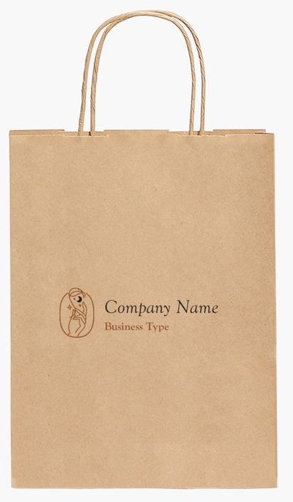 Design Preview for Design Gallery: Yoga & Pilates Paper Bags, 27.5 x 20.5 x 11 cm