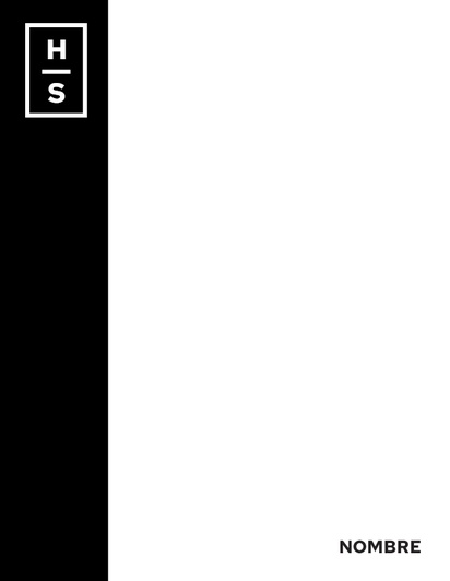 Un papelería monograma diseño negro blanco para Moderno y sencillo