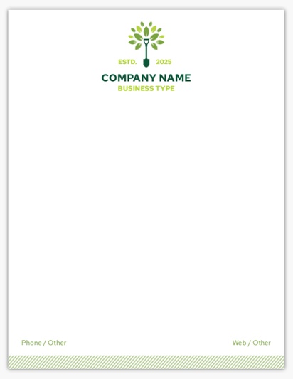 Design Preview for Landscaping & Gardening Notepads Templates, 4" x 5.5"