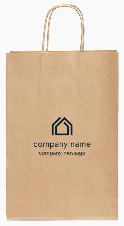 Design Preview for Design Gallery: Property & Estate Agents Paper Bags, 35.5 x 24 x 12 cm