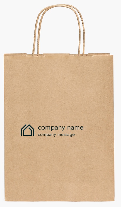 Design Preview for Design Gallery: Real Estate Agents Paper Bags, 27.5 x 20.5 x 11 cm