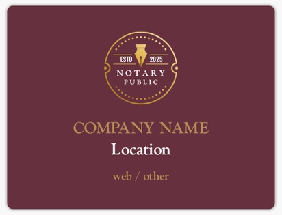 A public notary legal brown design for Elegant