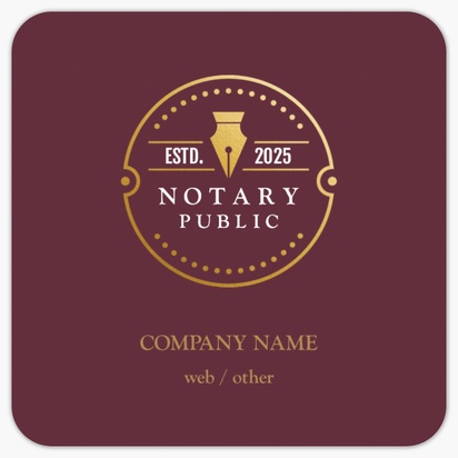 Design Preview for Design Gallery: Law, Public Safety & Politics Rounded Corner Business Cards, Rounded Square (65 x 65 mm)