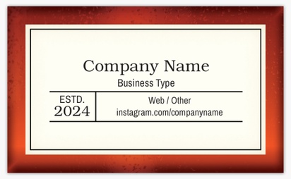 Design Preview for Templates for Retail & Sales Standard Name Cards , Standard (91 x 55 mm)