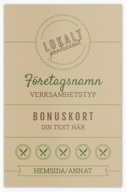Förhandsgranskning av design för Designgalleri: Restaurang Extratjocka visitkort, Standard (85 x 55 mm)