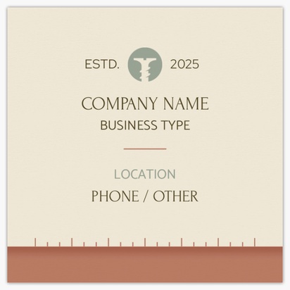 Design Preview for Design Gallery: Handyman Square Business Cards