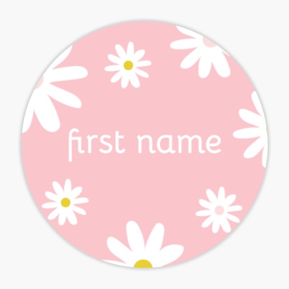 A kids pink and white flowers pink white design for General Party