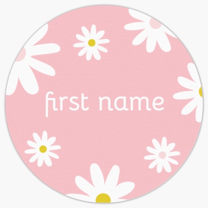 Design Preview for Design Gallery: Florals & Greenery Sticker Sheets, 3.8 x 3.8 cm Circle