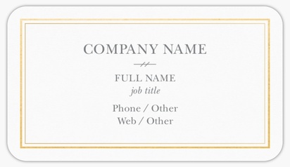 Design Preview for Design Gallery: Finance & Insurance Business Card Stickers