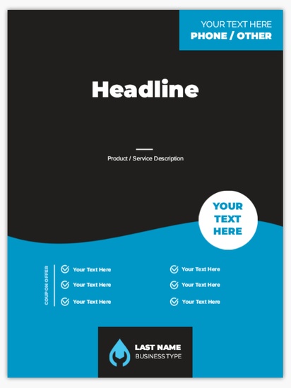Design Preview for Plumbing Posters Templates, 36" x 48"