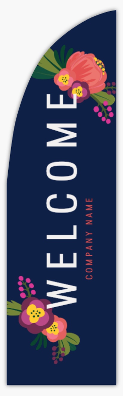 Design Preview for Retail & Sales Flags - Fabric Only Templates, 10'