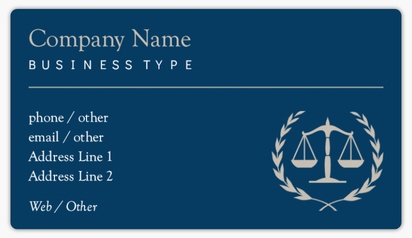 Design Preview for Law, Public Safety & Politics Business Card Stickers Templates