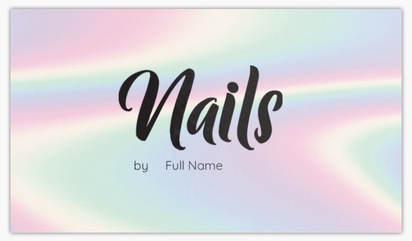 Design Preview for Design Gallery: Nail Salons Standard Visiting Cards