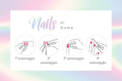 Anteprima design per Galleria di design: biglietti da visita in carta naturale per saloni per manicure