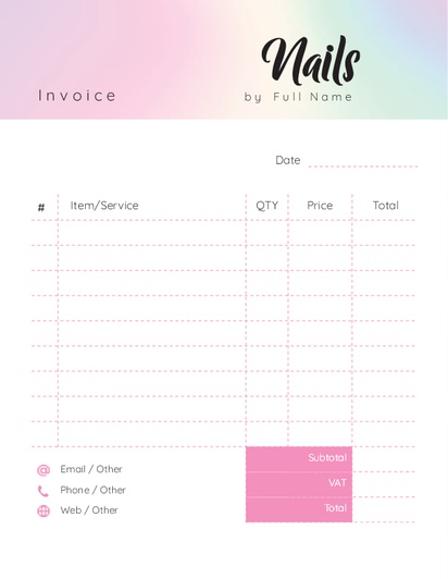 Design Preview for Design Gallery: beauty & spa Notepads