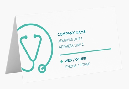 Design Preview for Design Gallery: Medical Professionals Folded Business Cards