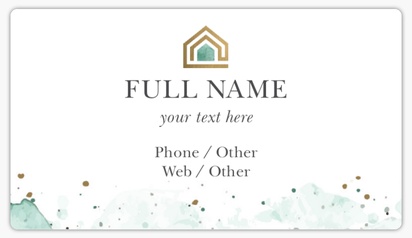 Design Preview for Design Gallery: Property Management Business Card Stickers