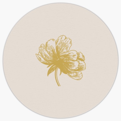 Aperçu du graphisme pour Galerie de modèles : feuilles de stickers pour fleuriste, 3,8 x 3,8 cm Rond