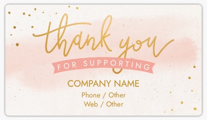 A thanks customer loyalty cream white design for Events