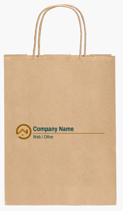 Design Preview for Design Gallery: Property & Estate Agents Paper Bags, 27.5 x 20.5 x 11 cm