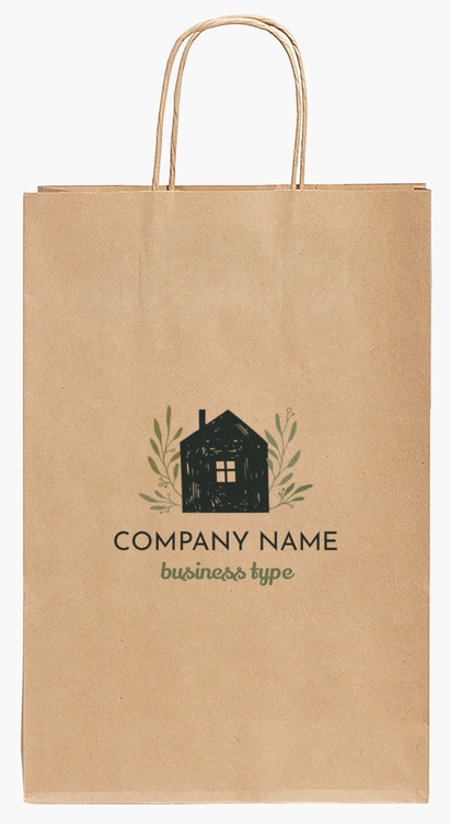 Design Preview for Design Gallery: Furniture & Home Goods Paper Bags, 35.5 x 24 x 12 cm