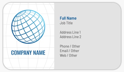 Design Preview for Design Gallery: Information & Technology Visiting Card Stickers