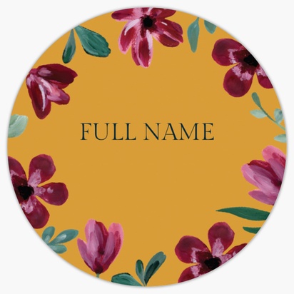 A flowers floral yellow brown design for Floral