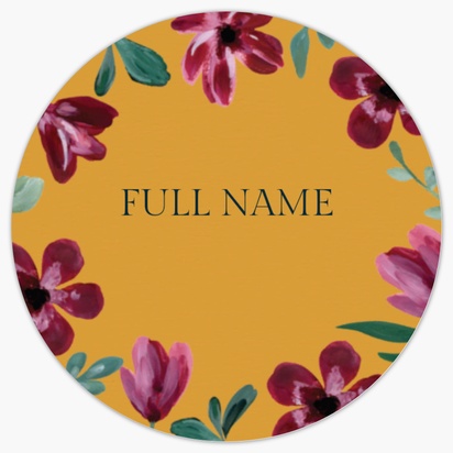 A florals floral yellow brown design for General Party
