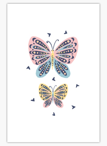 A wallart cute butterfly white gray design for Events