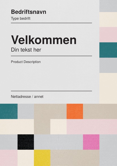 Forhåndsvisning av design for Designgalleri: Kundeservice Plakater, A0 (841 x 1189 mm) 