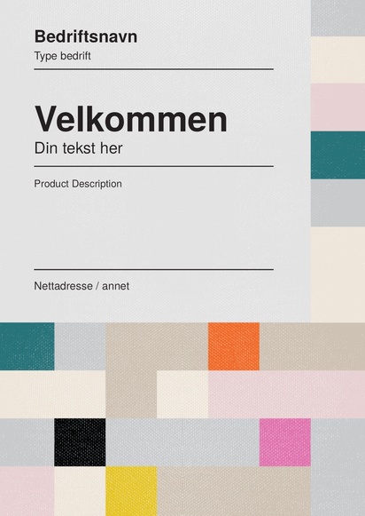 Forhåndsvisning av design for Designgalleri: Internett Plakater i større opplag, A3 (297 x 420 mm)