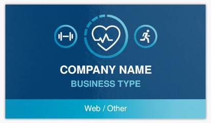 Design Preview for Personal Training Standard Business Cards Templates, Standard (3.5" x 2")