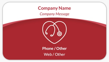 Design Preview for Design Gallery: Health & Wellness Visiting Card Stickers