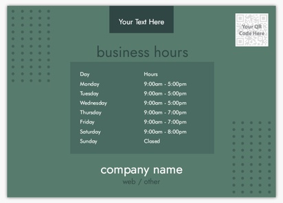 A hours sign logo gray design for Modern & Simple