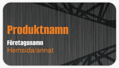 Förhandsgranskning av design för Designgalleri: Svetsning & metallarbete Produktetiketter på ark, Rundad rektangel 8,7 x 4,9 cm