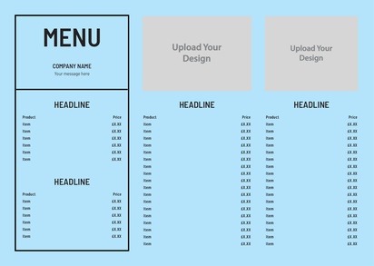 Design Preview for Design Gallery: Menus Posters, A3 (297 x 420 mm) 