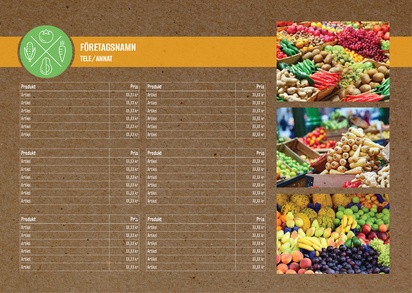 Förhandsgranskning av design för Designgalleri: Ekologisk mat Affischer i stora upplagor, A3 (297 x 420 mm)