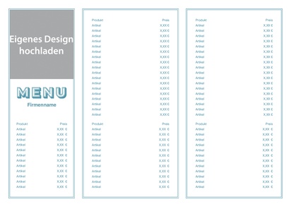 Designvorschau für Designgalerie: Posterdruck im Vorteilspack Catering, A3 (297 x 420 mm)