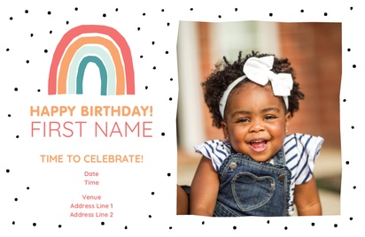 Design Preview for Design Gallery: Child Birthday Invitations and Announcements, Flat 11.7 x 18.2 cm