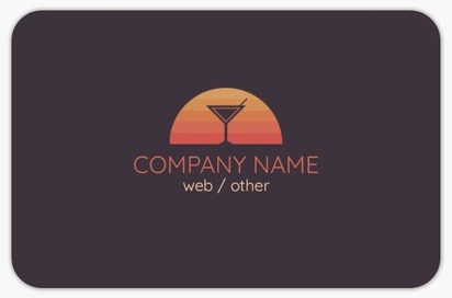 Design Preview for Design Gallery: Beer, Wine & Spirits Rounded Corner Business Cards, Rounded Standard (85 x 55 mm)